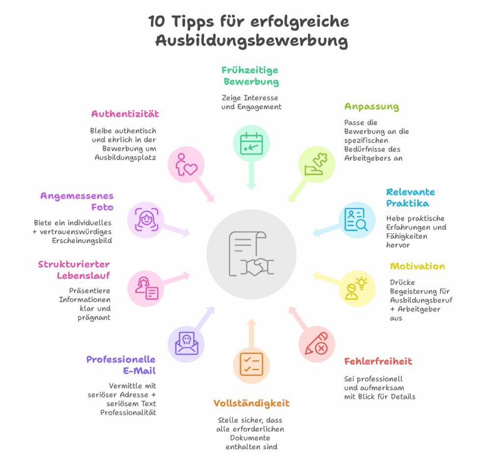 10 Tipps Ausbildungsbewerbung