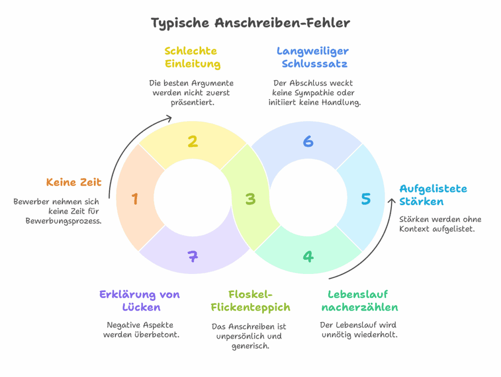 Anschreiben typische Fehler 