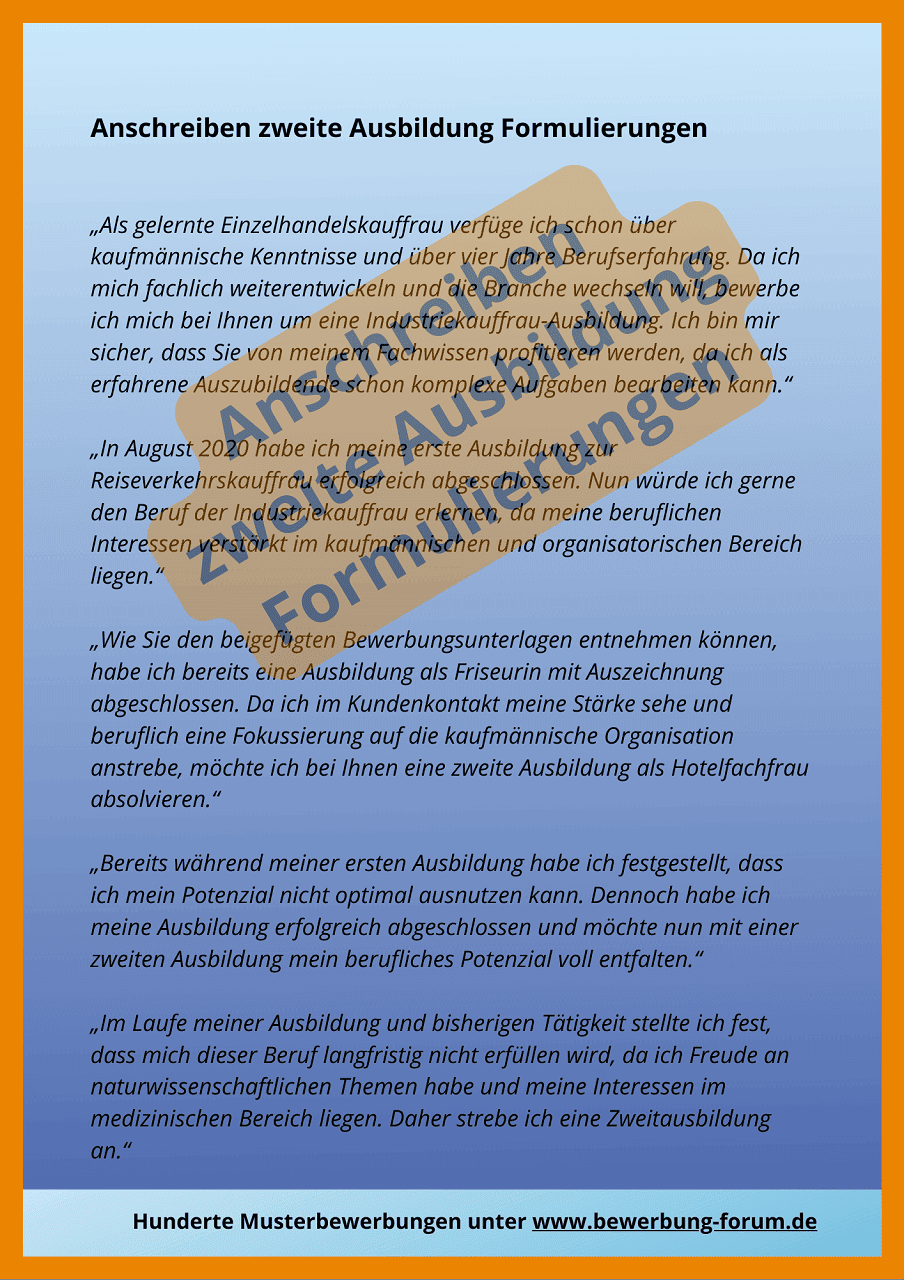 Zweite Ausbildung Mit 30 Forderung