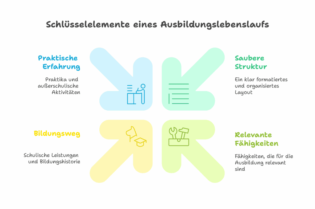 Ausbildungslebenslauf Elemente