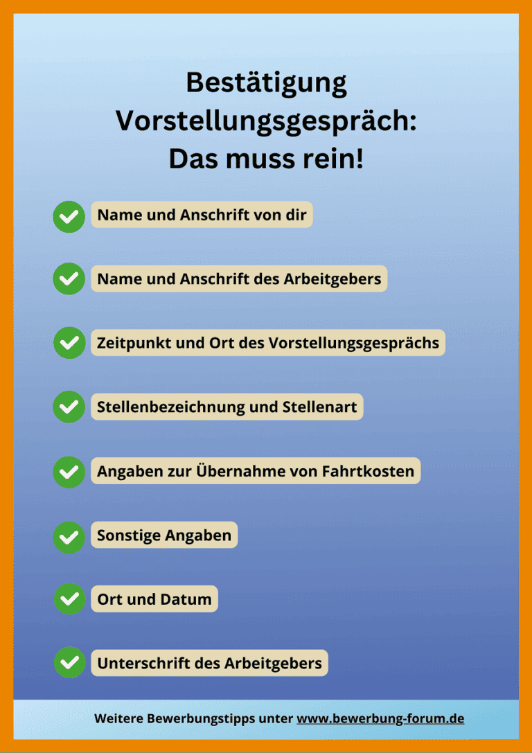 Bestätigung Vorstellungsgespräch ᐅ Muster Bescheinigung ️
