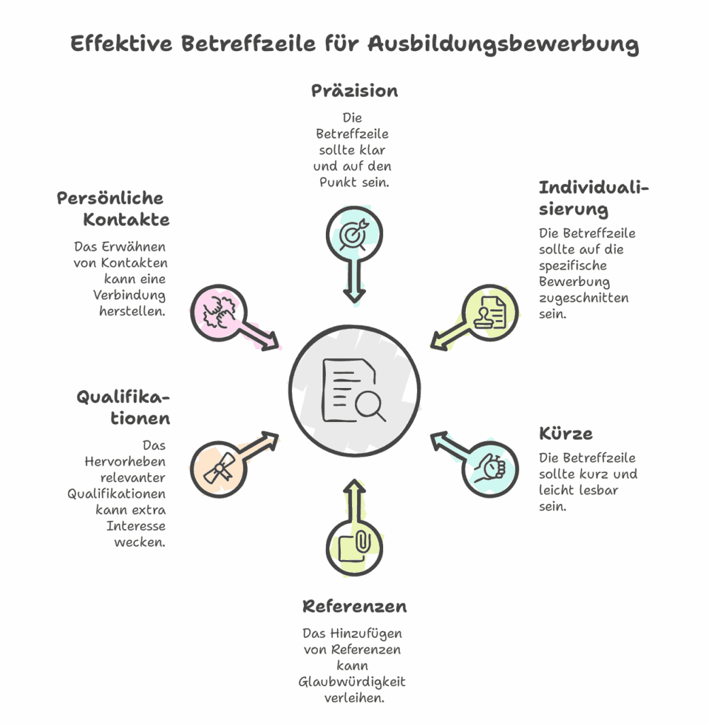 Betreff Anschreiben Ausbildung Bewerbung