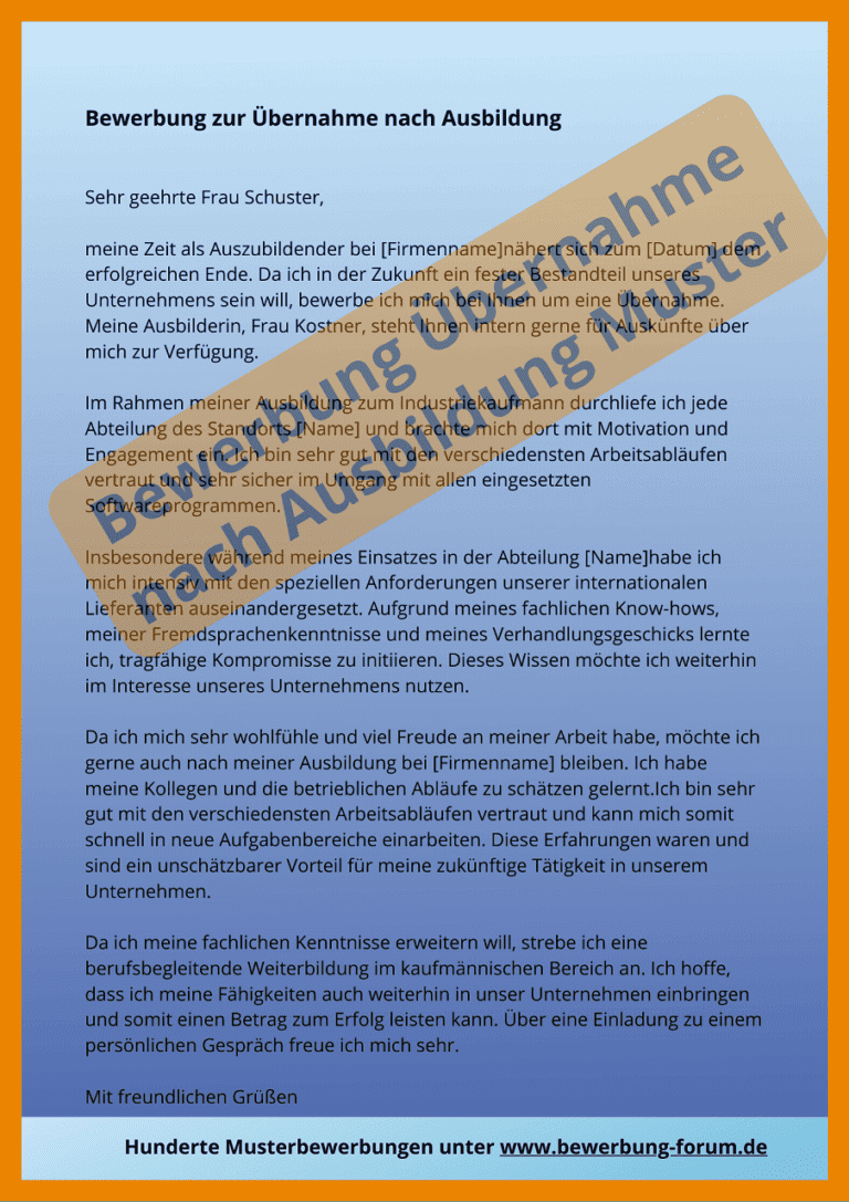 Ausbildung Prüfung 3 Mal Nicht Bestanden - Was Nun ᐅ Bewerbung Übernahme nach Ausbildung Muster + Tipps ️