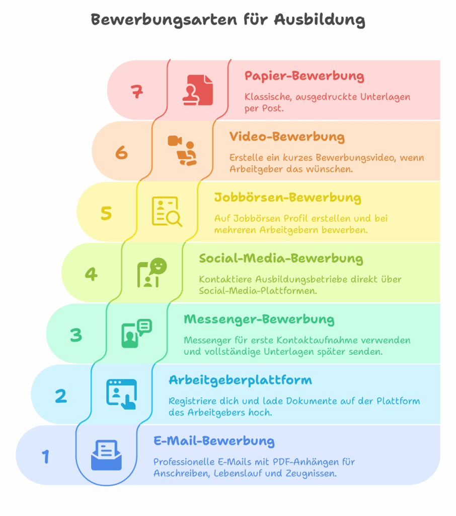Bewerbungsarten Ausbildung