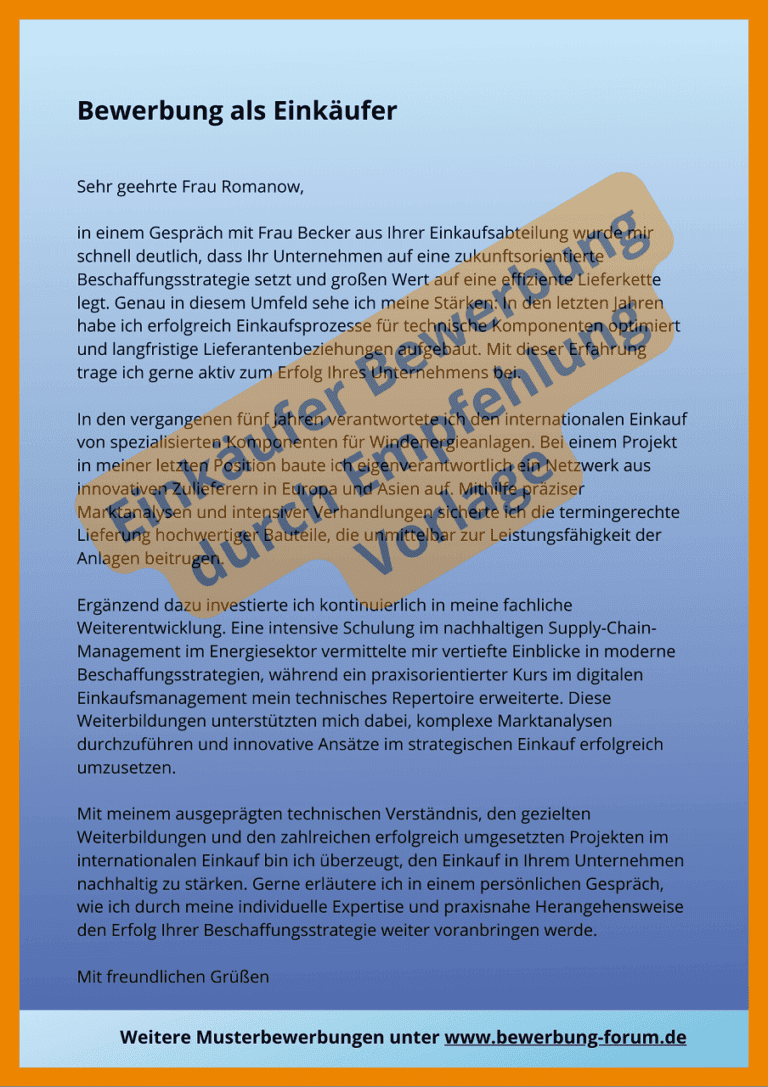 Bewerbung Empfehlung Durch Mitarbeiter Muster Bewerbung auf Empfehlung eines Mitarbeiters oder Bekannten