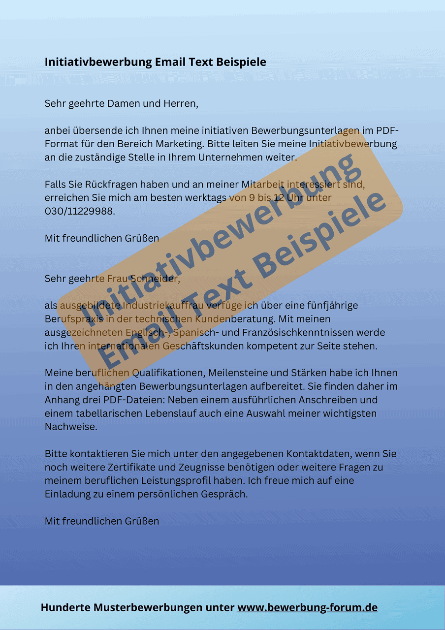 Email Text Zur Bewerbung Begleitsatz E-Mail-Bewerbung ᐅ 8 Beispiele + Vorlagen ️