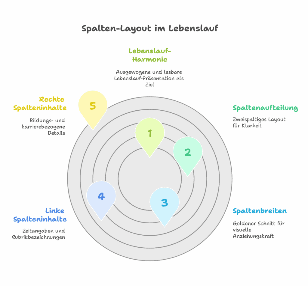 Lebenslauf Spalten Layout