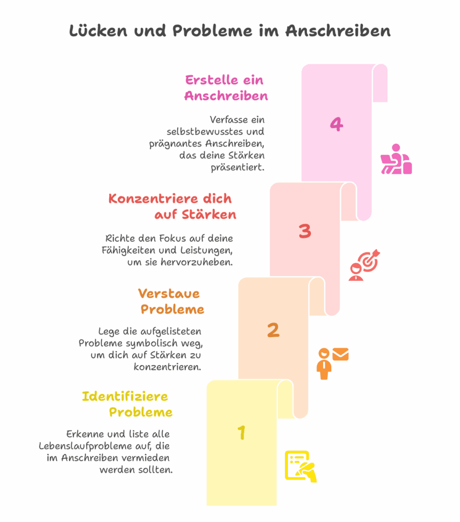 Lücken Probleme Anschreiben Bewerbung