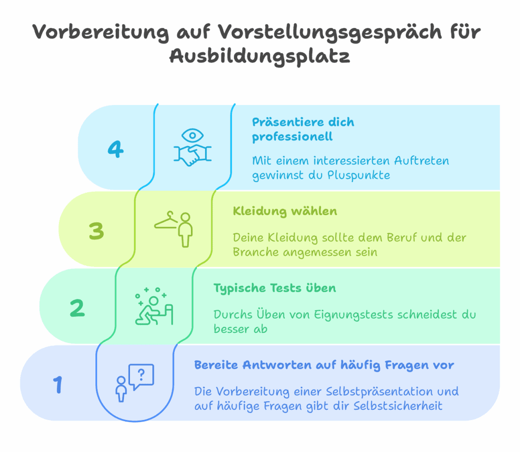 Vorbereitung Vorstellungsgespräch Ausbildung