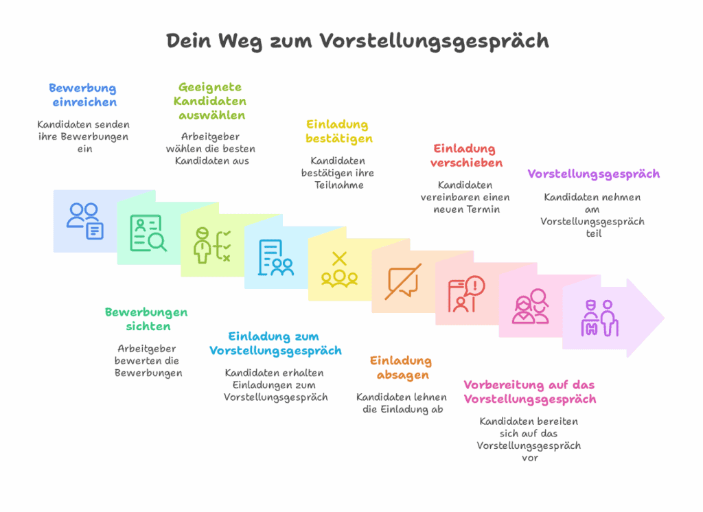 Vorstellungsgespräch Weg Prozess